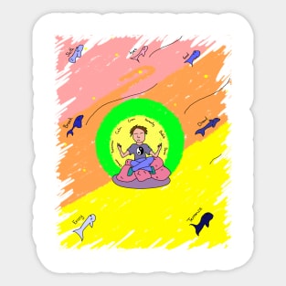 The Meditator - Better Blender Sticker